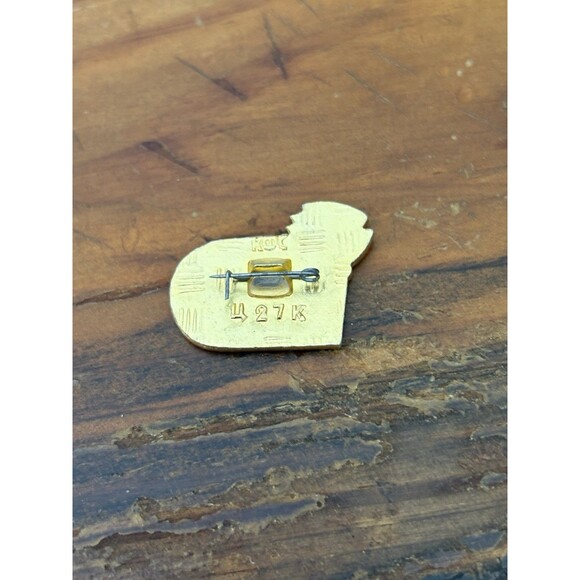 Vintage Gold Tone 1980 Olympics Badge Soviet Union Moscow Russia USSR Historic - Picture 5 of 8